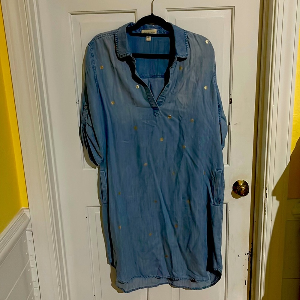 Cloth and Stone Chambray T-shirt Dress